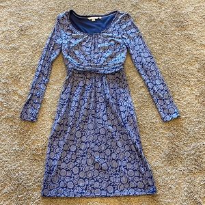 Boden blue scoopneck dress